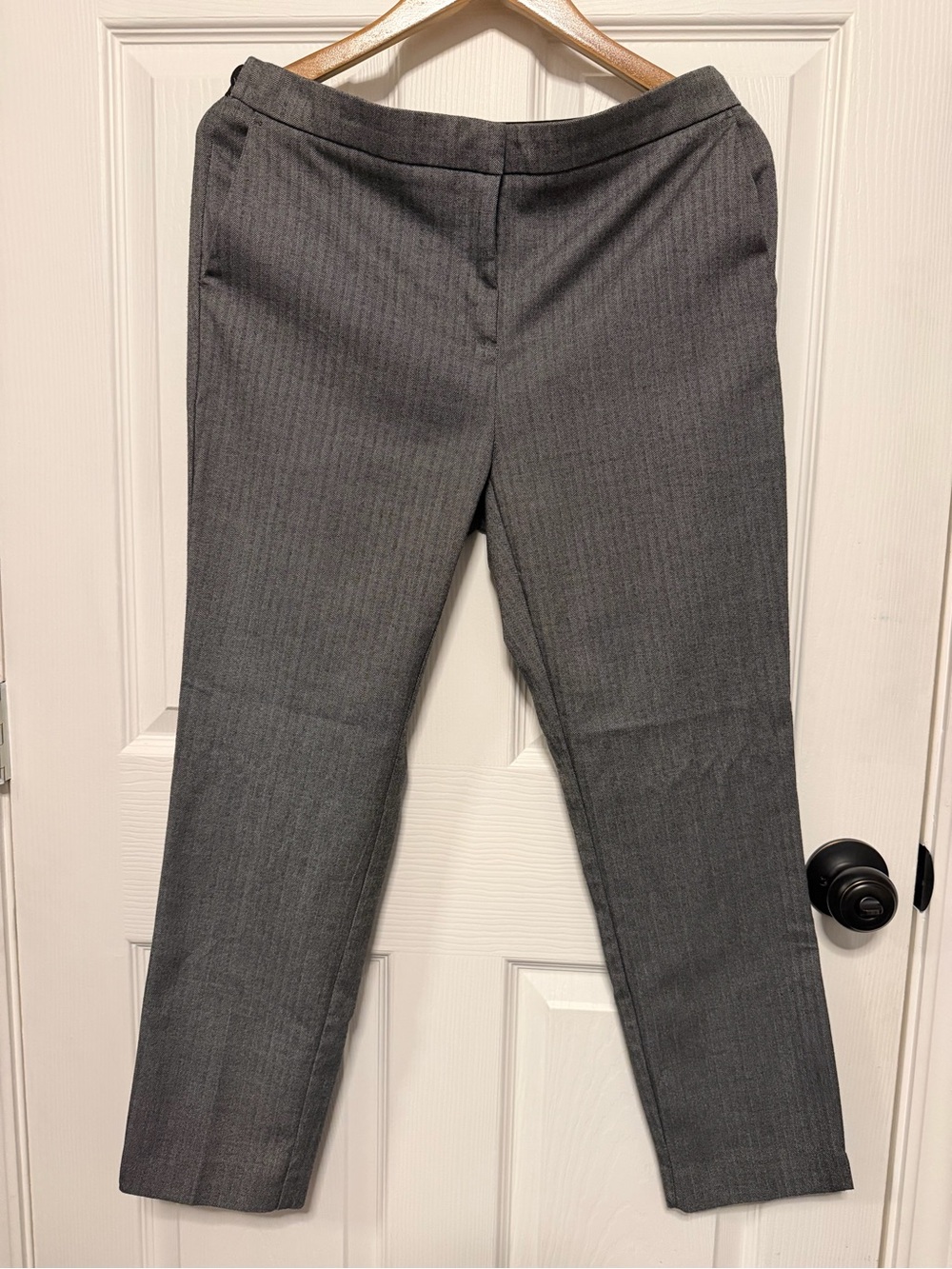 Zara Charcoal Grey Herringbone Women’s Trousers